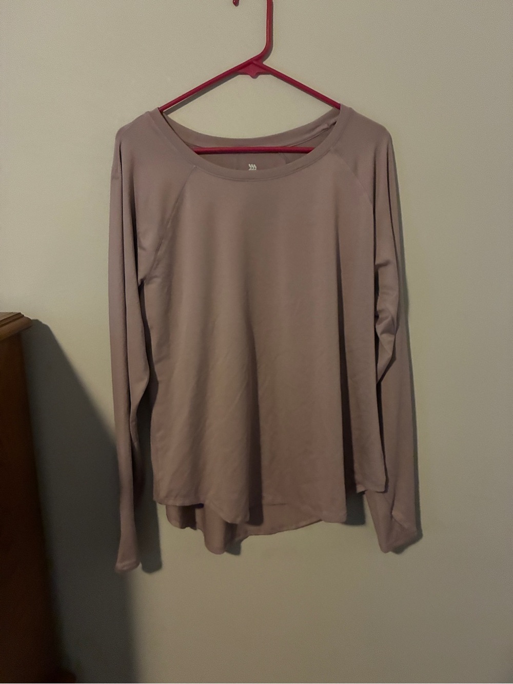 all in motion Scoop Neck Long-Sleeve Top - Mauve